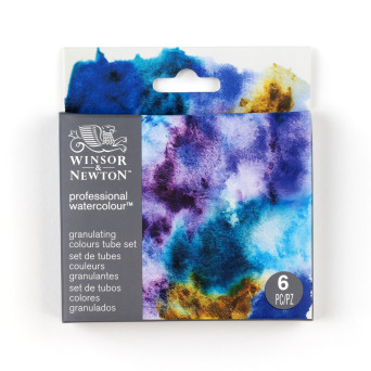 Zestaw akwareli Professional Granulating - Winsor & Newton - 6 x 5 ml