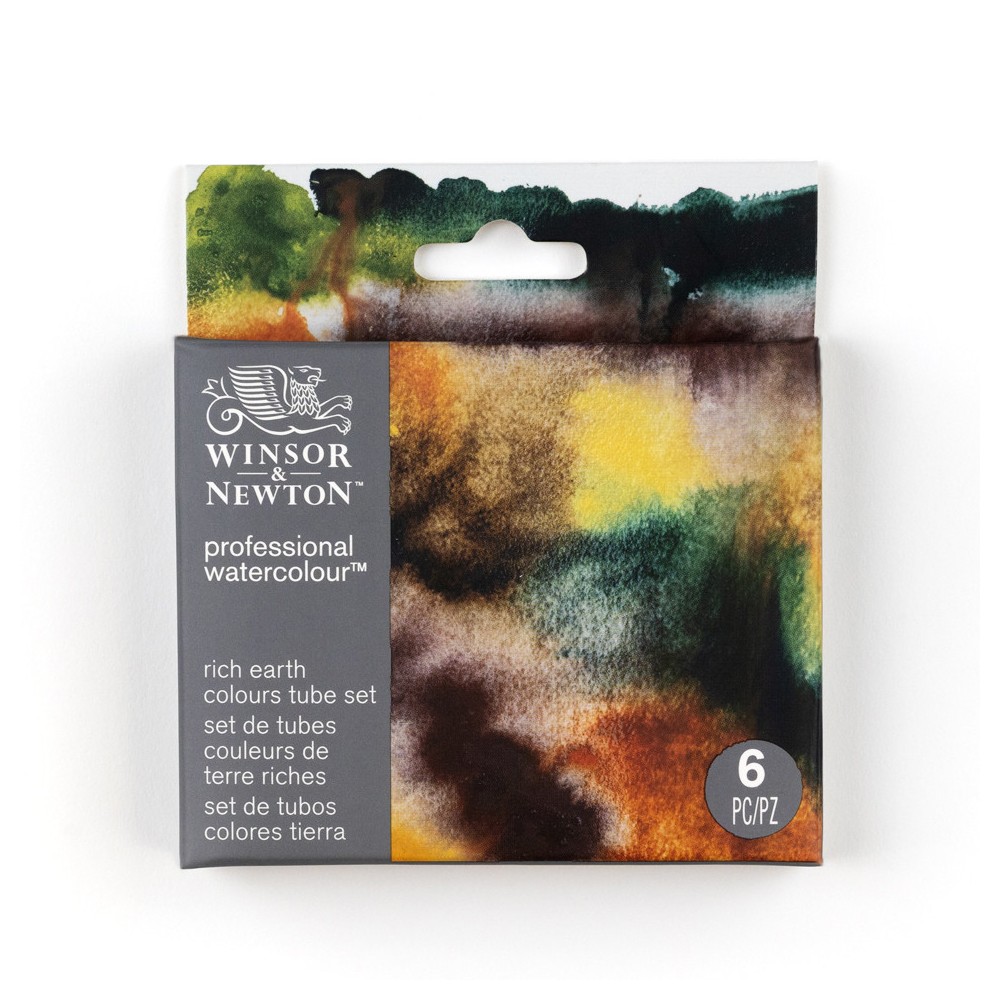 Professional Watercolor Rich Earth Set - Winsor & Newton - 6 x 5 ml