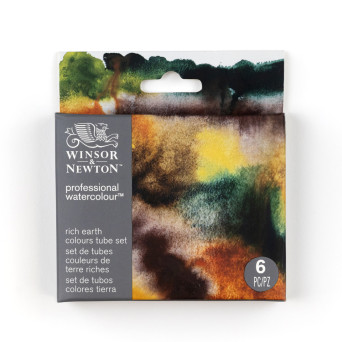 Professional Watercolor Rich Earth Set - Winsor & Newton - 6 x 5 ml