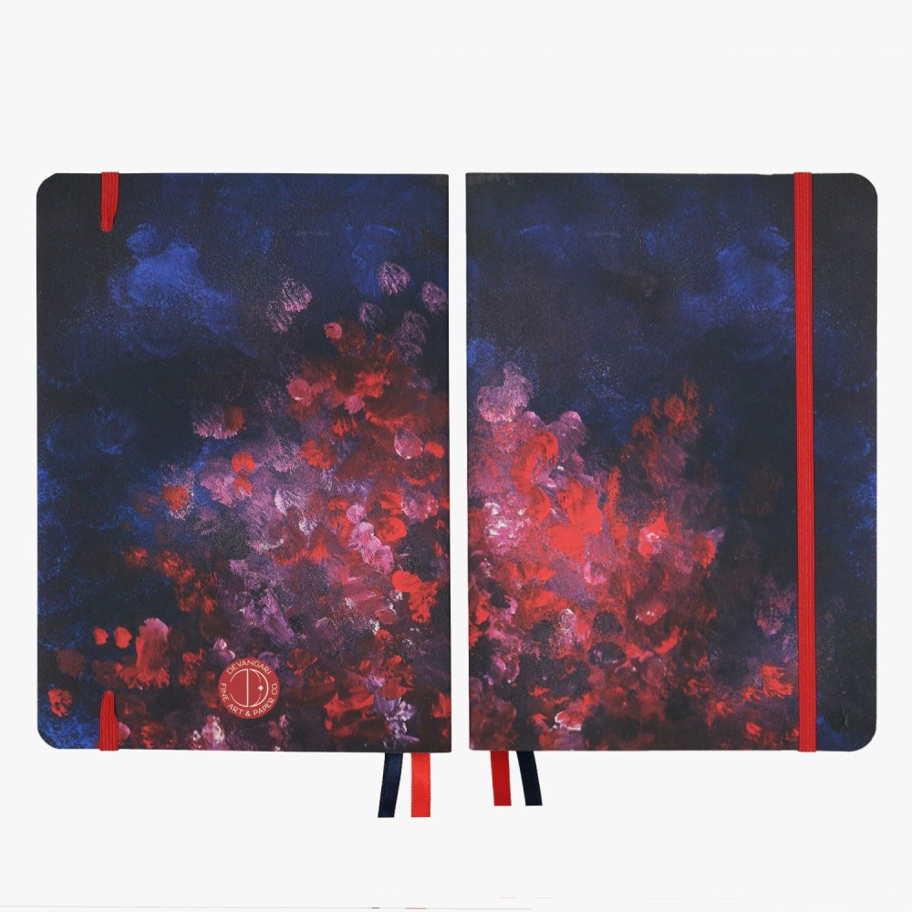Dotted notebook Fire in the Night B5 - Devangari - softcover, 120 g/m2