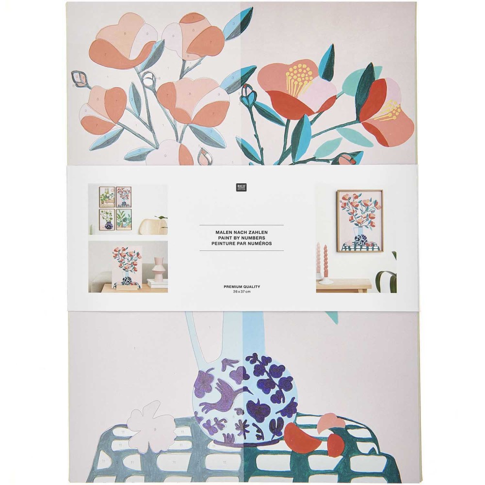 Zestaw do malowania po numerach - Rico Design - Camelia