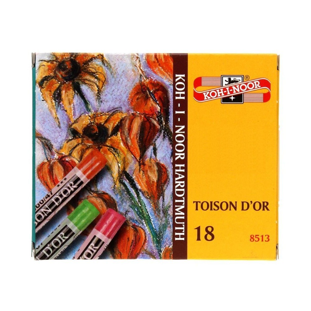 Set of Artist's Dry Chalks 8512, 18 pcs