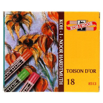Set of Artist's Dry Chalks 8512, 18 pcs