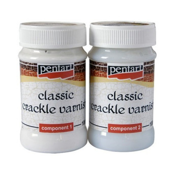 Lakier do spękań - Pentart - dwuskładnikowy, 2 x 100 ml