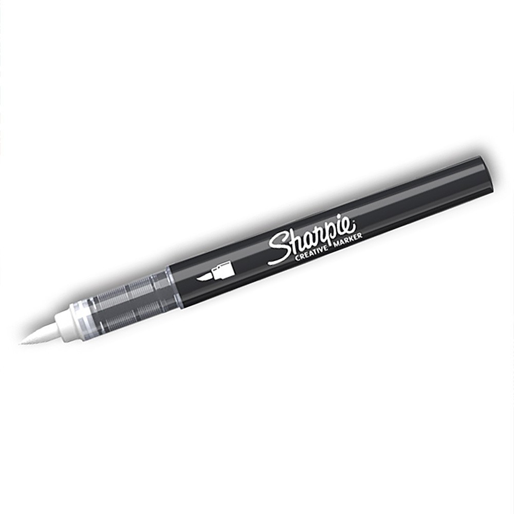 Water-based Brush acrylic marker - Sharpie - White