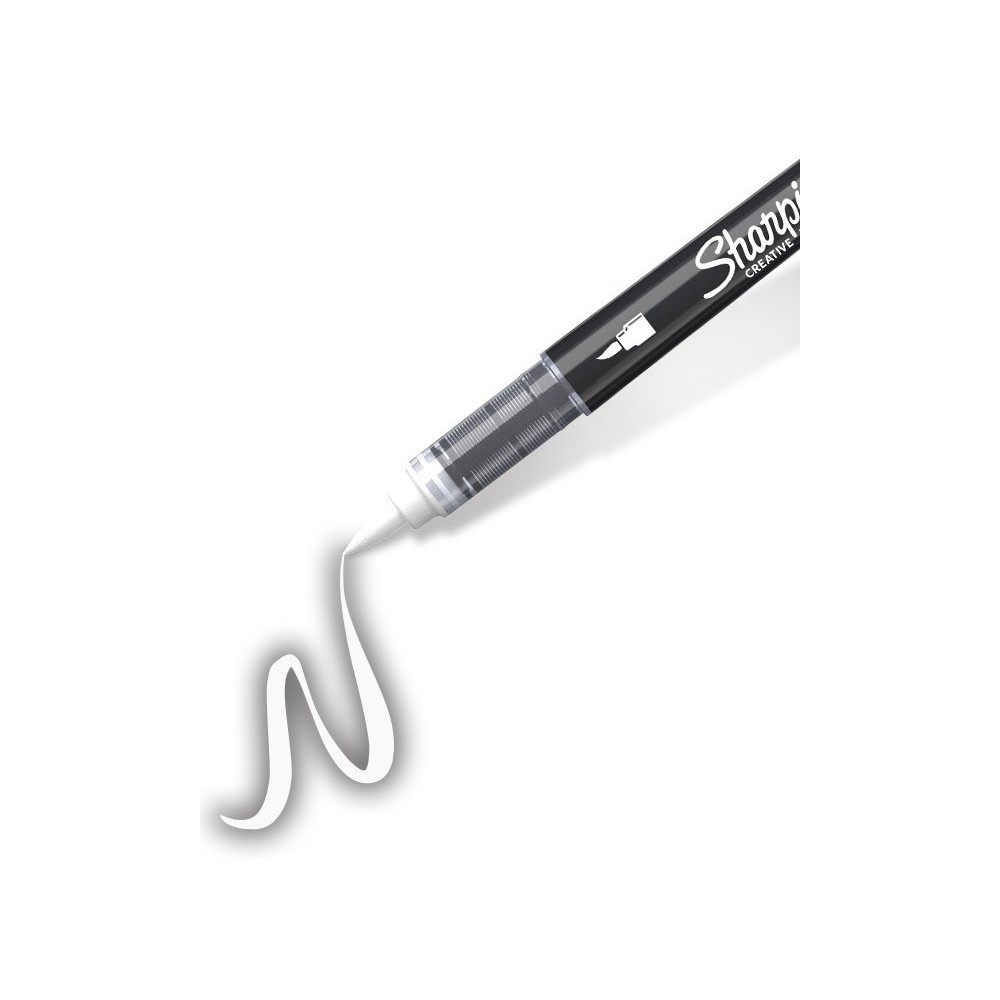 Water-based Brush acrylic marker - Sharpie - White