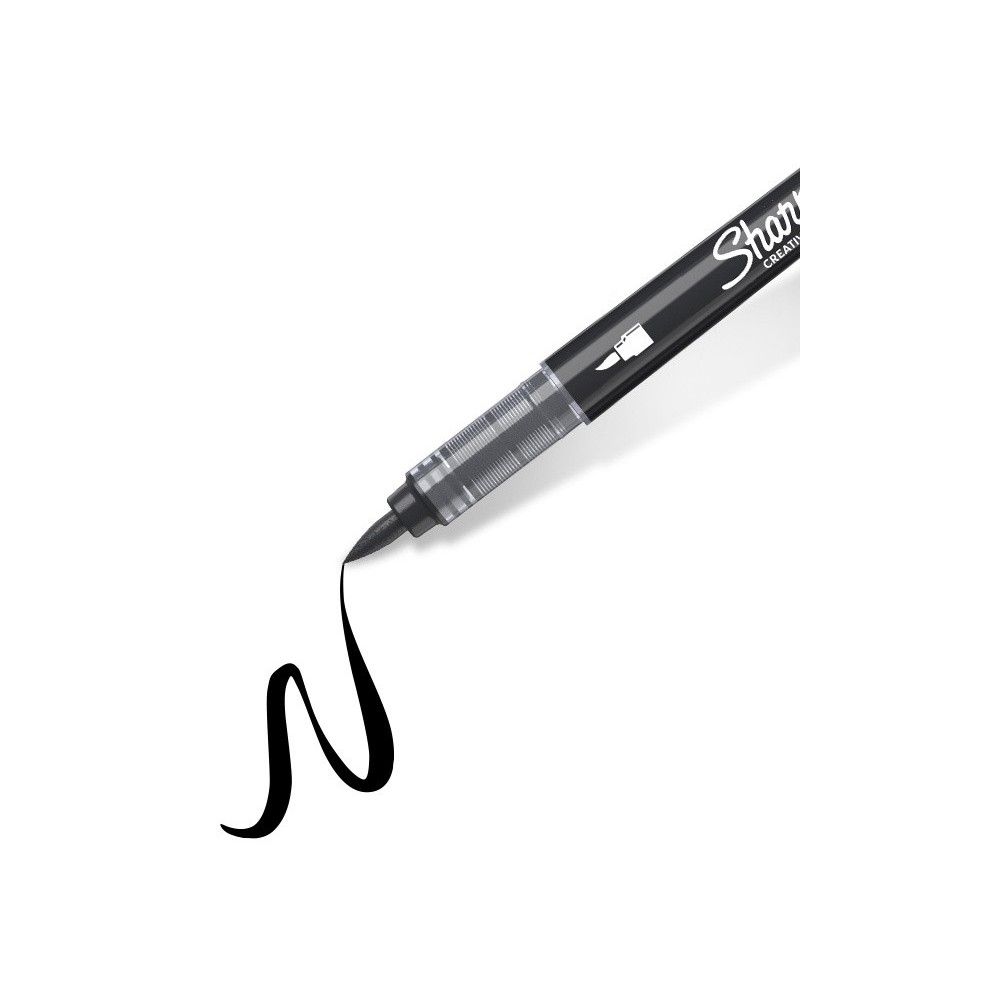 Marker akrylowy pędzelkowy Brush - Sharpie - Black