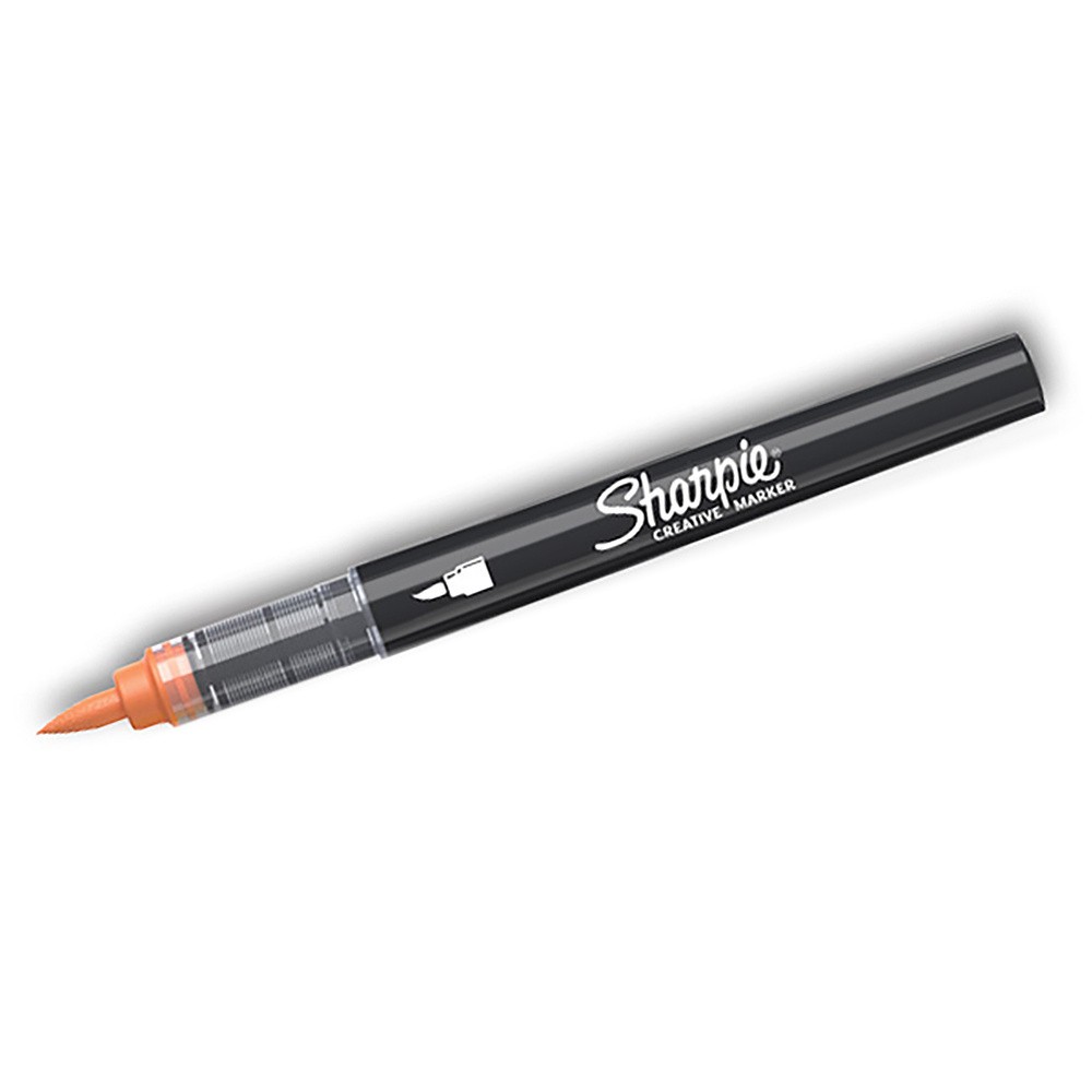 Marker akrylowy pędzelkowy Brush - Sharpie - Orange