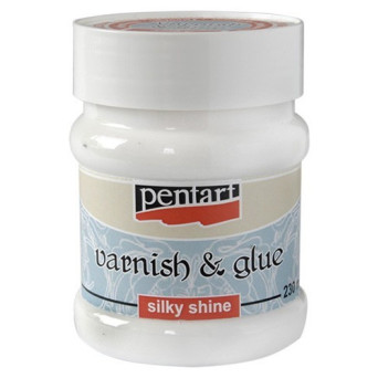 Varnish and glue - Pentart - silky shine, 230 ml