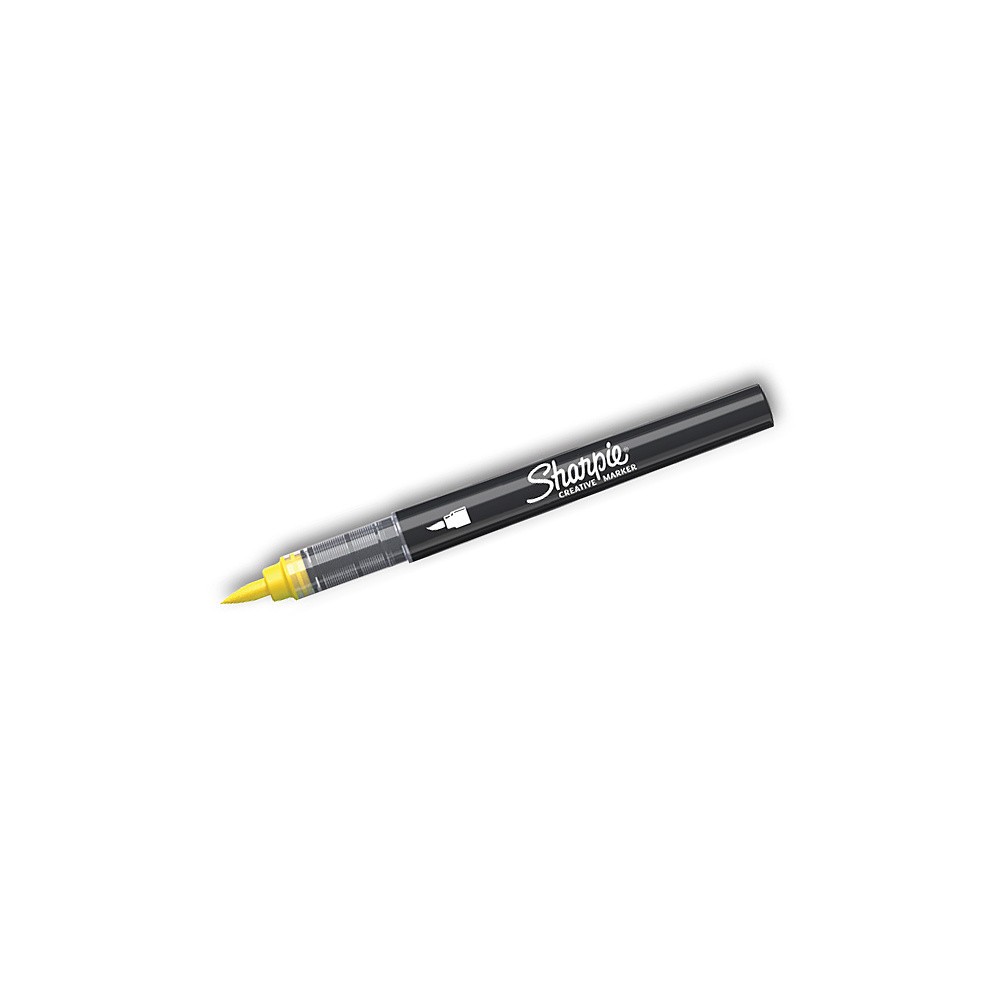 Marker akrylowy pędzelkowy Brush - Sharpie - Yellow