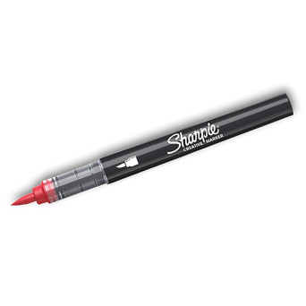 Water-based Brush acrylic marker - Sharpie - Red