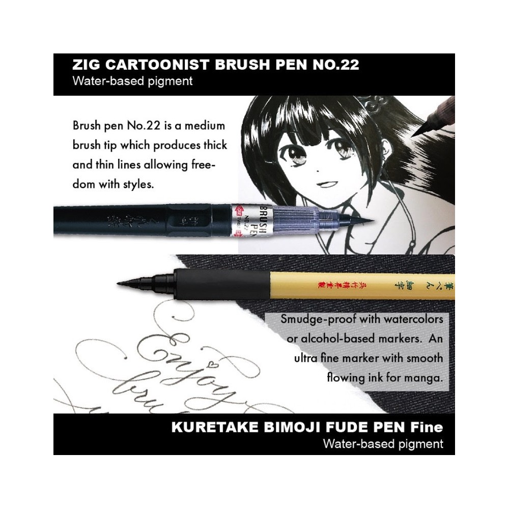 Zestaw do ilustracji Illustration Basic Set 2 Inktober 2025 - Kuretake - 5 szt.