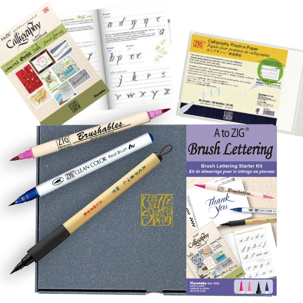 Zestaw do kaligrafii Zig Brush Lettering Starter Set - Kuretake - 5 szt.
