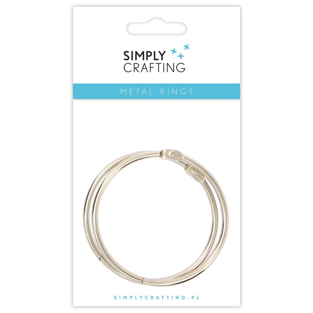 Metal Rings - silver, 76 mm, 2 pcs