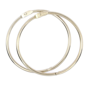 Kółka do albumów metalowe, zamykane - Simply Crafting - srebrne, 63 mm, 2 szt.