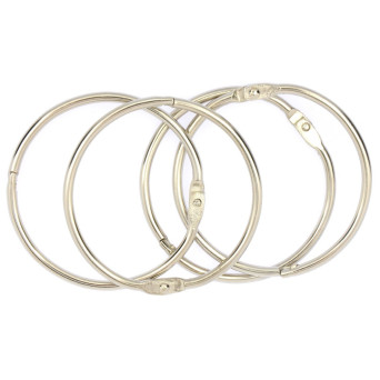 Metal Rings - silver, 50 mm, 4 pcs