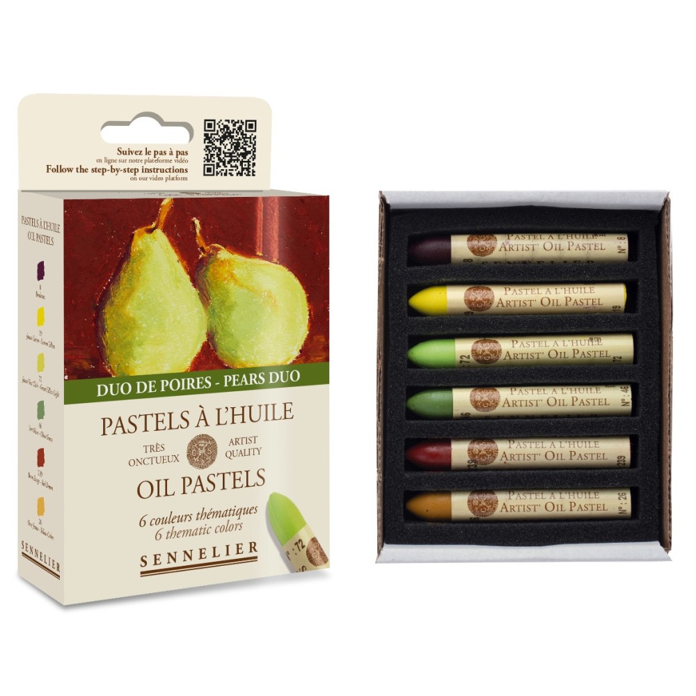 Zestaw pasteli olejnych Artist' Pears Duo - Sennelier - 6 szt.