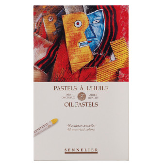 Set of Assorted Colors Artist' Oil Pastels - Sennelier - 48 pcs.