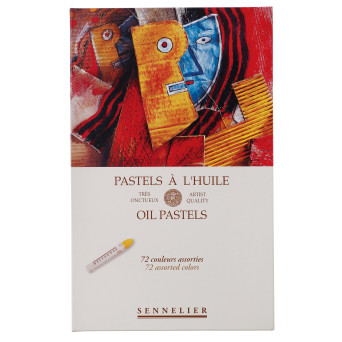 Set of Assorted Colors Artist' Oil Pastels - Sennelier - 72 pcs.