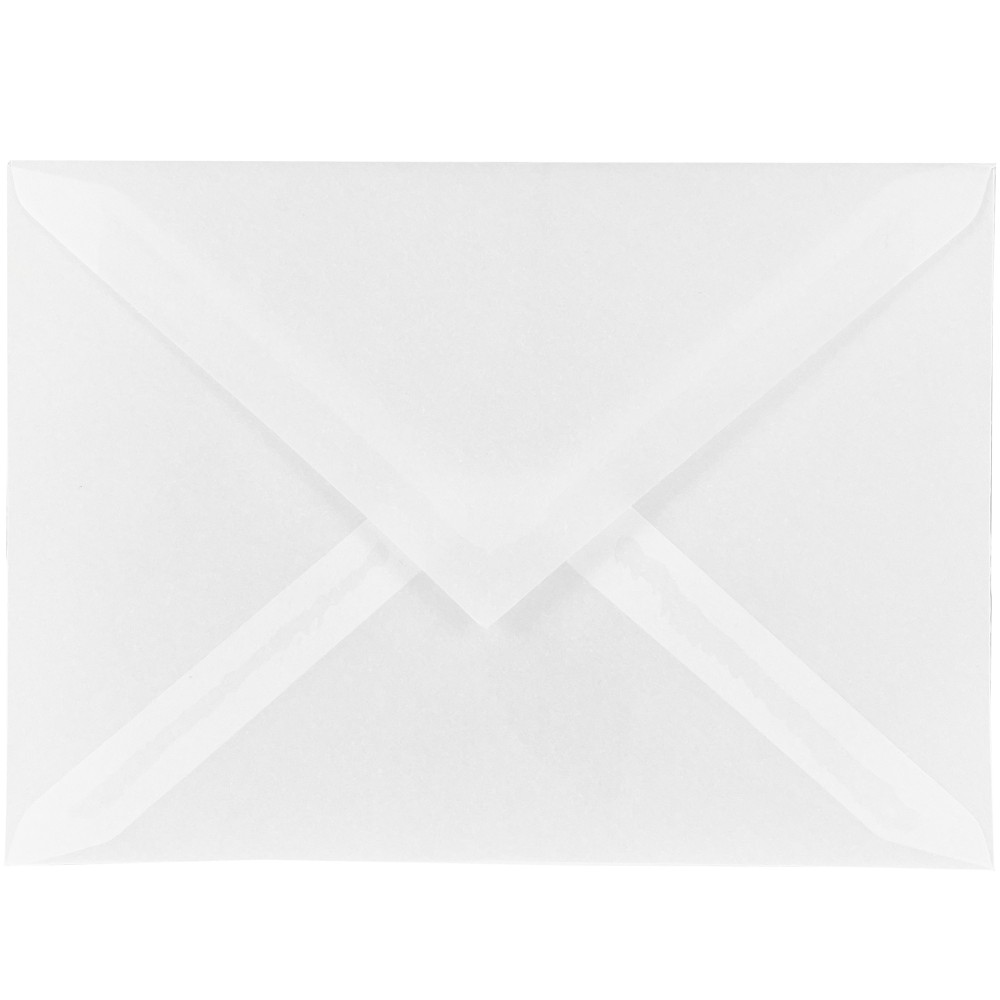 Cleartrans transparent envelope 110 g - C6, White