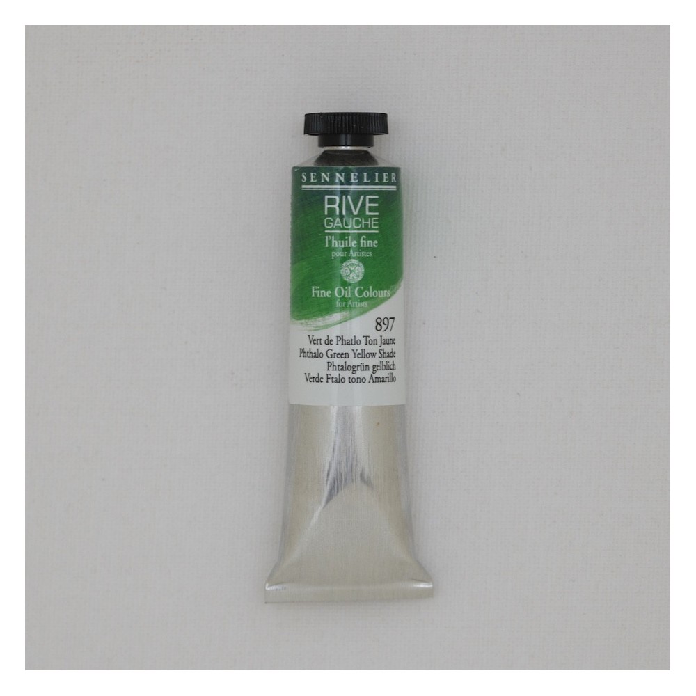 Farba olejna Rive Gauche - Sennelier - 897, Phthalo Green Yellow, 40 ml