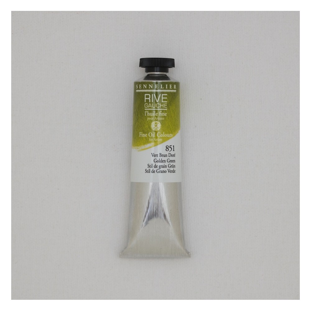 Farba olejna Rive Gauche - Sennelier - 851, Golden Green, 40 ml
