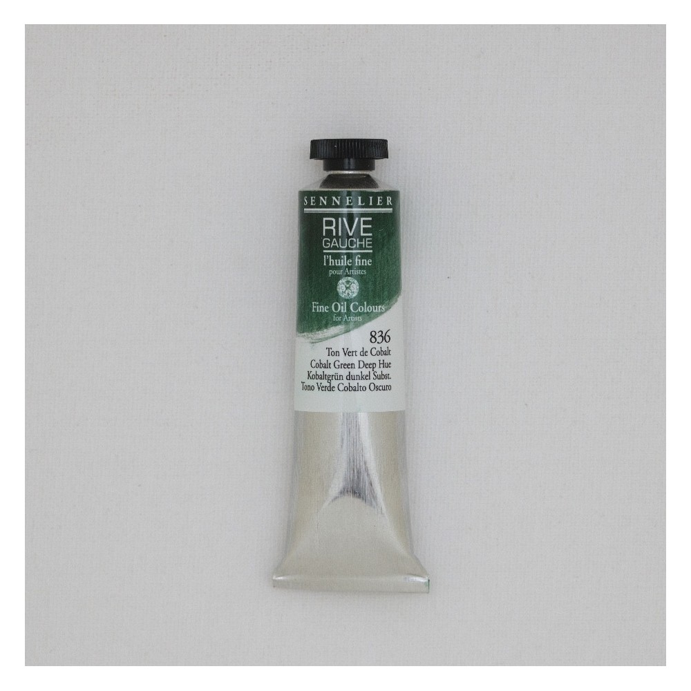 Rive Gauche fine oil paint - Sennelier - 836, Cobalt Green Deep Hue, 40 ml