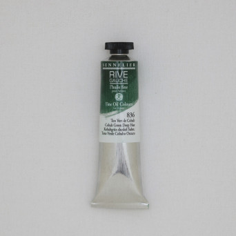 Rive Gauche fine oil paint - Sennelier - 836, Cobalt Green Deep Hue, 40 ml