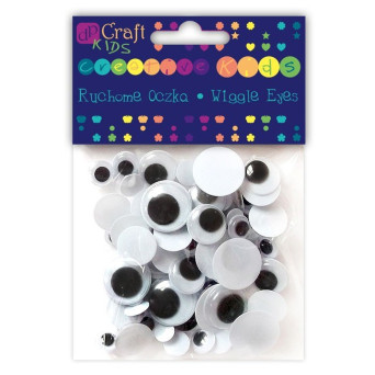 Ruchome oczka - DpCraft - okrągłe, 75 szt.