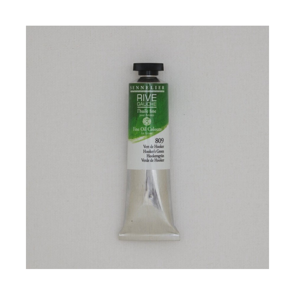 Rive Gauche fine oil paint - Sennelier - 809, Hooker's Green, 40 ml
