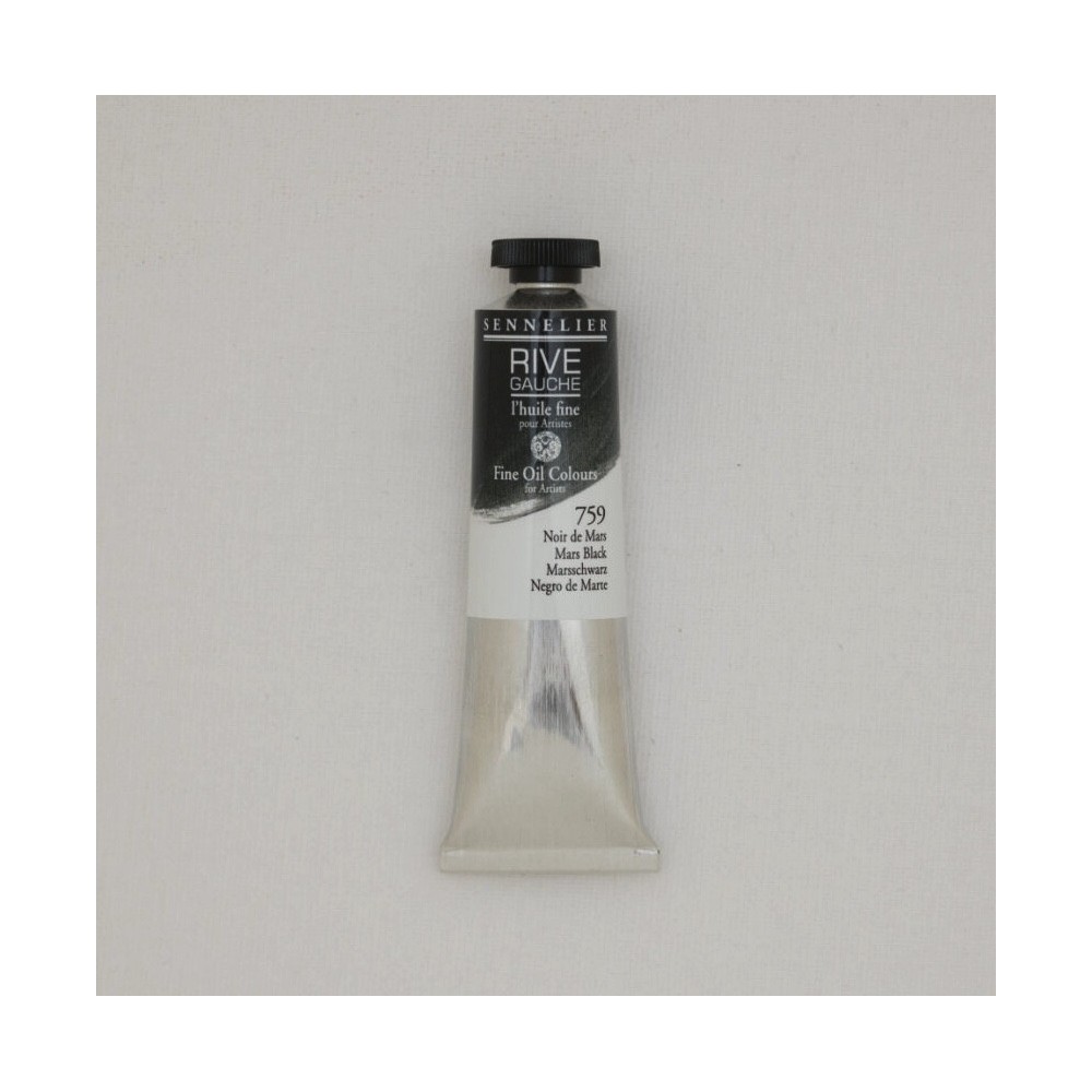 Rive Gauche fine oil paint - Sennelier - 759, Mars Black, 40 ml