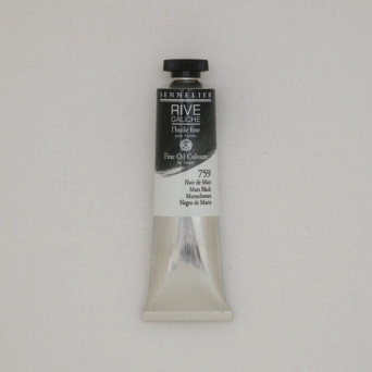 Farba olejna Rive Gauche - Sennelier - 759, Mars Black, 40 ml