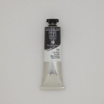 Farba olejna Rive Gauche - Sennelier - 755, Ivory Black, 40 ml