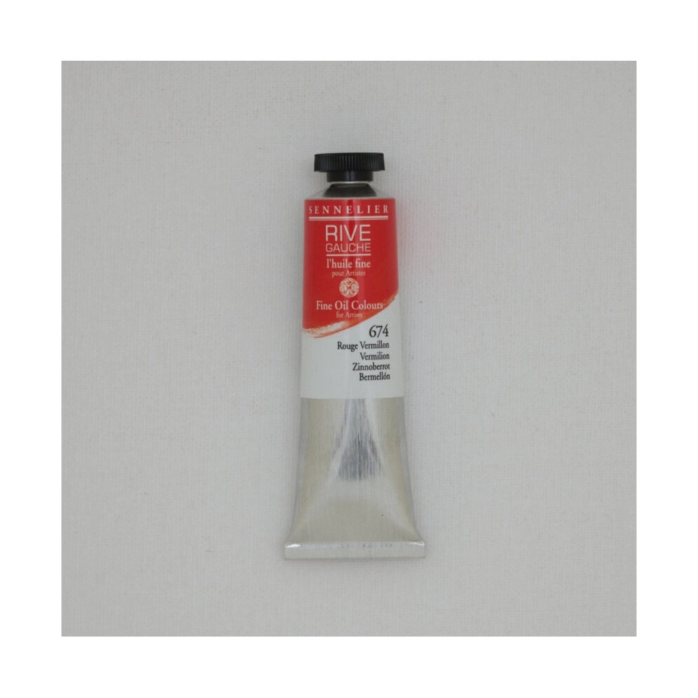 Rive Gauche fine oil paint - Sennelier - 674, Vermilion, 40 ml