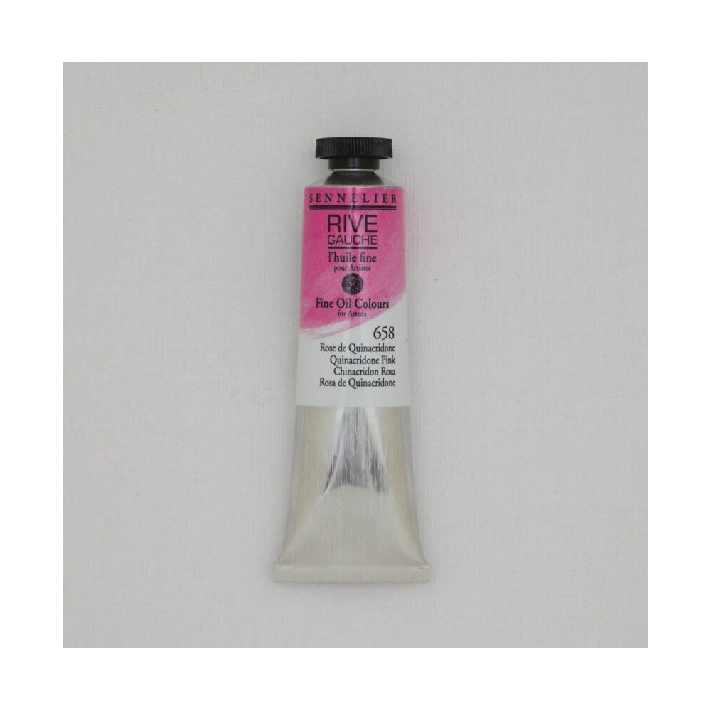 Rive Gauche fine oil paint - Sennelier - 658, Quinacridone Pink, 40 ml