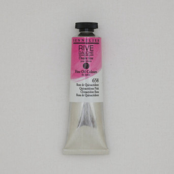 Rive Gauche fine oil paint - Sennelier - 658, Quinacridone Pink, 40 ml