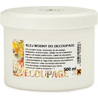 Klej wodny do decoupage - Renesans - 500 ml
