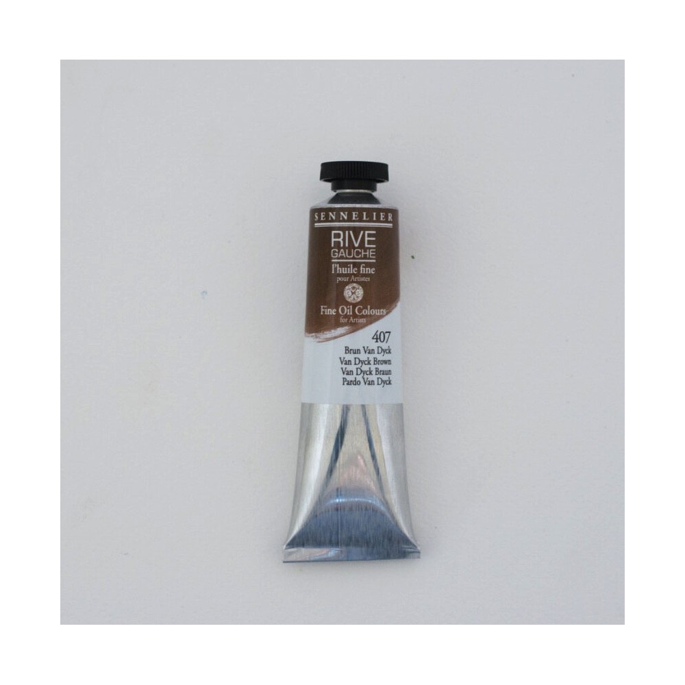 Farba olejna Rive Gauche - Sennelier - 407, Van Dyck Brown, 40 ml