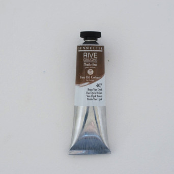 Rive Gauche fine oil paint - Sennelier - 407, Van Dyck Brown, 40 ml