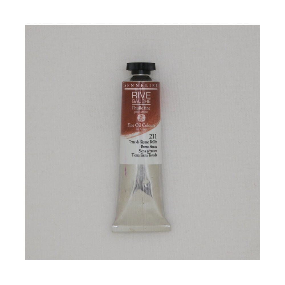 Farba olejna Rive Gauche - Sennelier - 211, Burnt Sienna, 40 ml