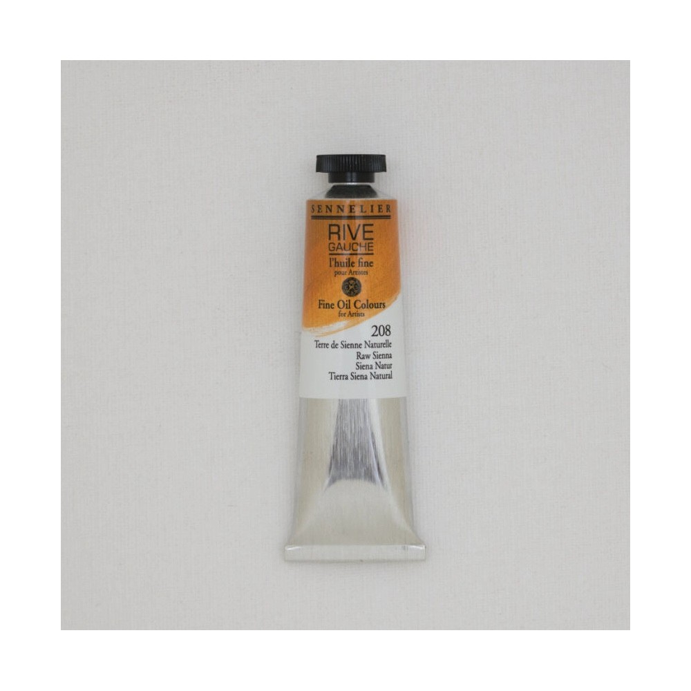 Rive Gauche fine oil paint - Sennelier - 208, Raw Sienna, 40 ml