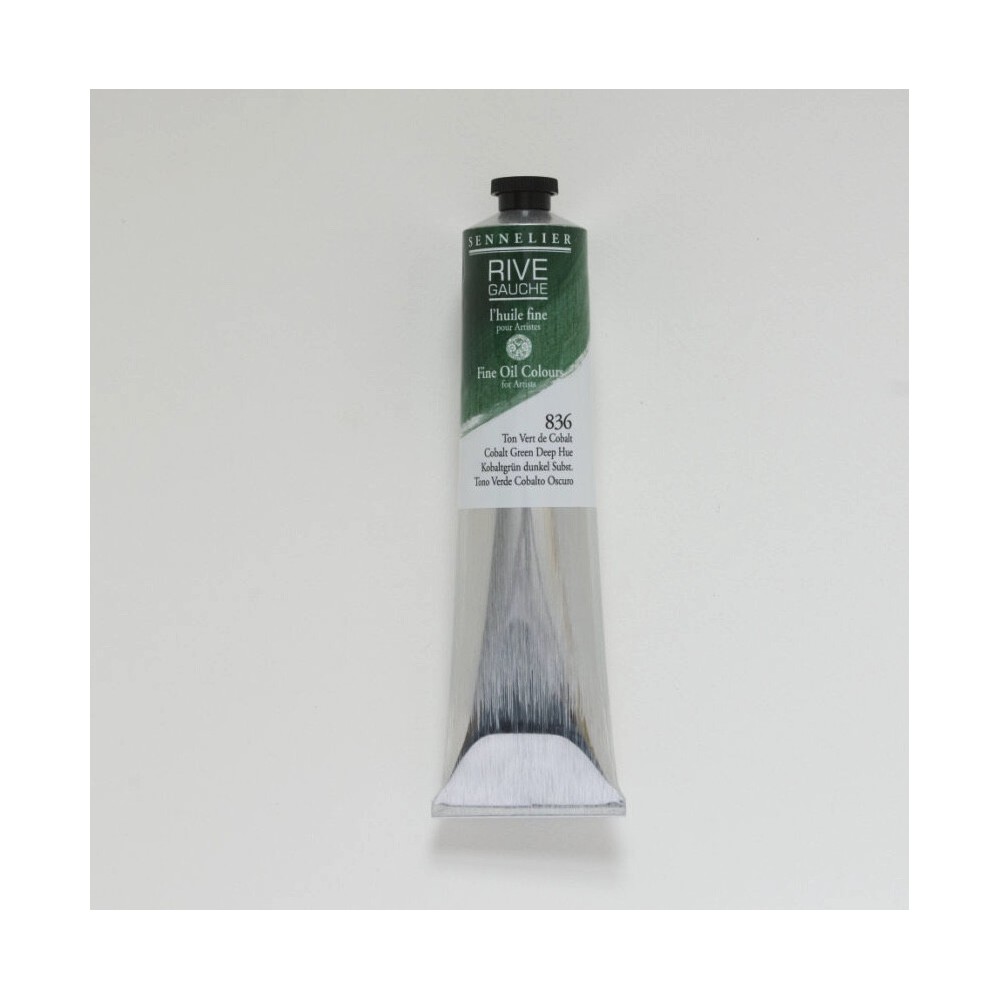 Farba olejna Rive Gauche - Sennelier - 836, Cobalt Green Deep Hue, 200 ml