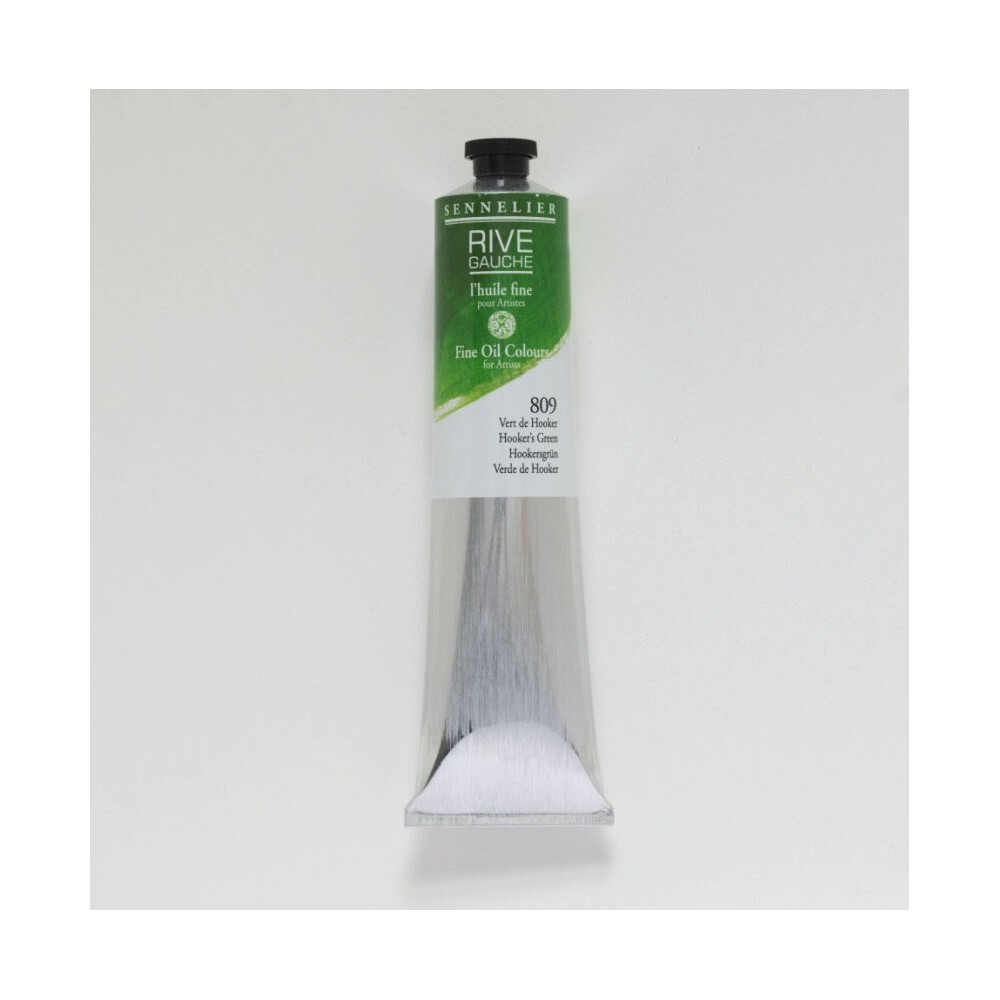 Rive Gauche fine oil paint - Sennelier - 809, Hooker's Green, 200 ml