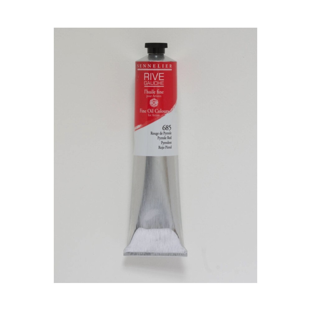 Rive Gauche fine oil paint - Sennelier - 685, Pyrrole Red, 200 ml