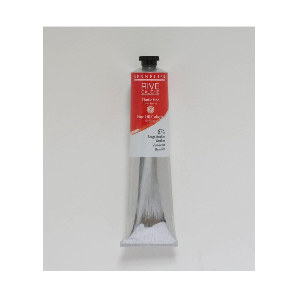 Rive Gauche fine oil paint - Sennelier - 674, Vermilion, 200 ml