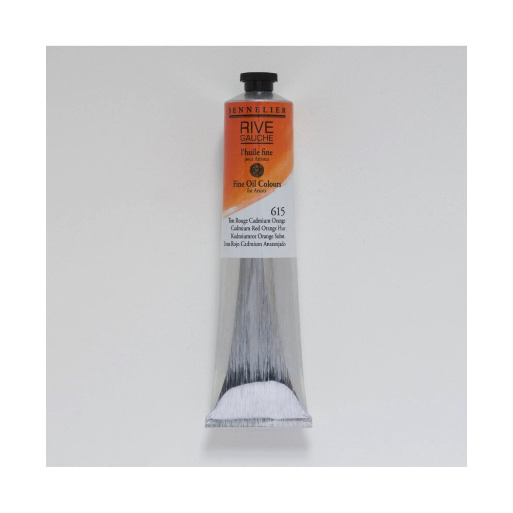 Rive Gauche fine oil paint - Sennelier - 615, Cadmium Red Orange Hue, 200 ml