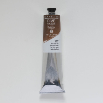 Rive Gauche fine oil paint - Sennelier - 407, Van Dyck Brown, 200 ml