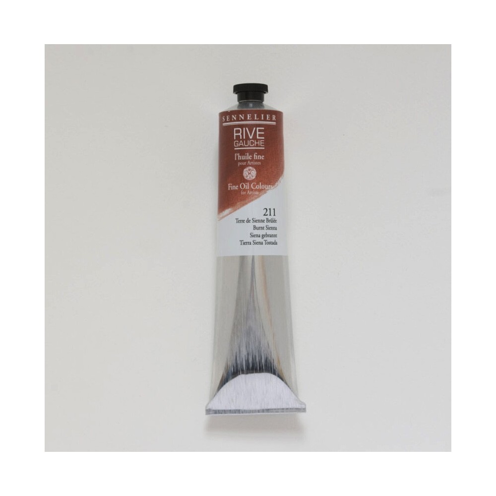 Farba olejna Rive Gauche - Sennelier - 211, Burnt Sienna, 200 ml