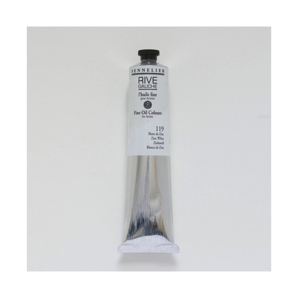 Rive Gauche fine oil paint - Sennelier - 119, Zinc White, 200 ml