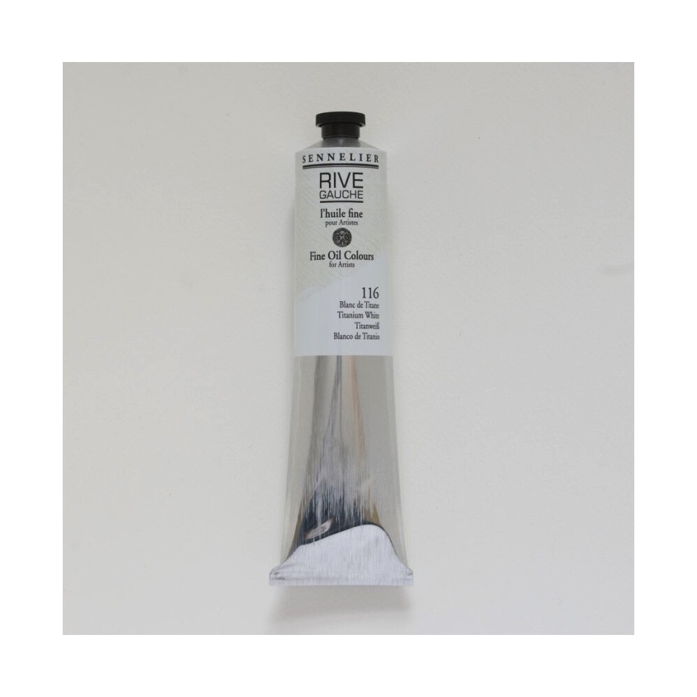 Rive Gauche fine oil paint - Sennelier - 116, Titanium White, 200 ml